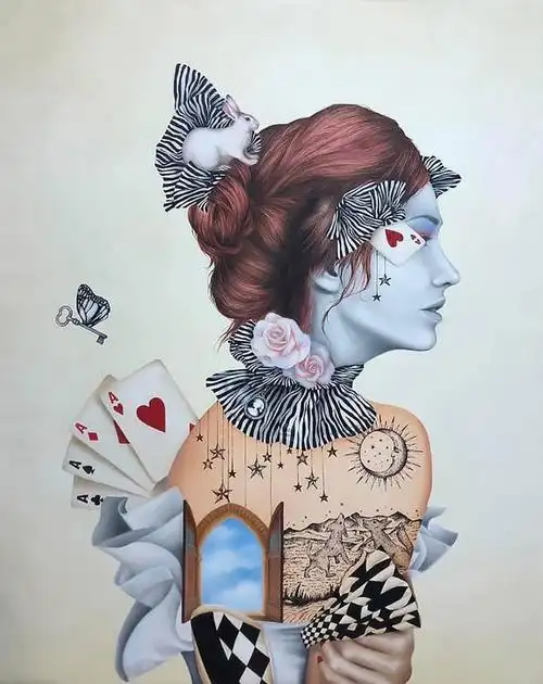 pangtorsuwan拼贴风格的创意插画作品