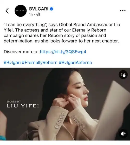 刘亦菲宝格丽全球品牌代言人##刘亦菲 流浪小三花