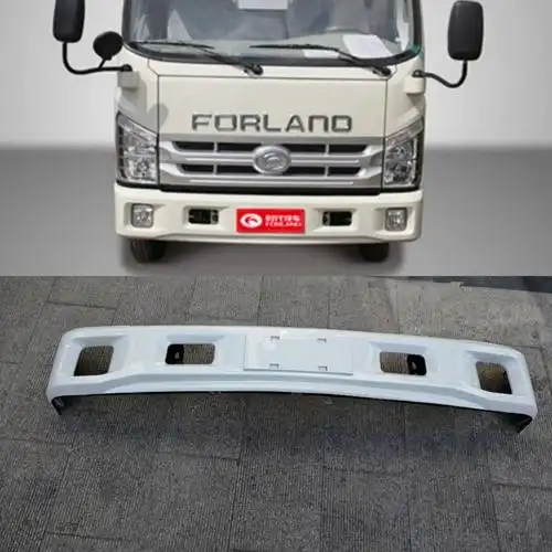 北京福田货车配件时代康瑞前保险杠h1h2h3前杠总成带漆塑料前杠白色