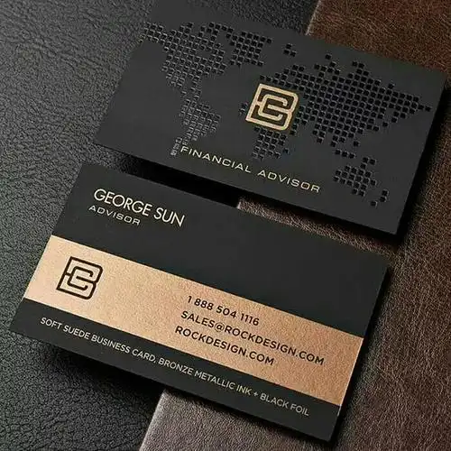 高端黑色商务名片