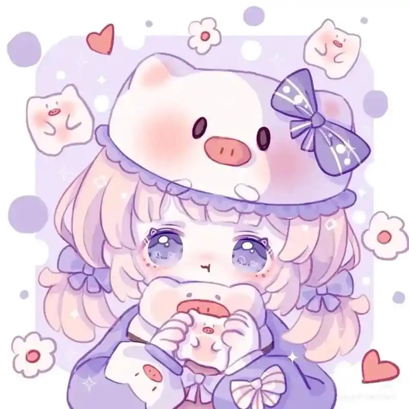 可爱头像女卡通呆萌 之棉花娃娃 - 抖音