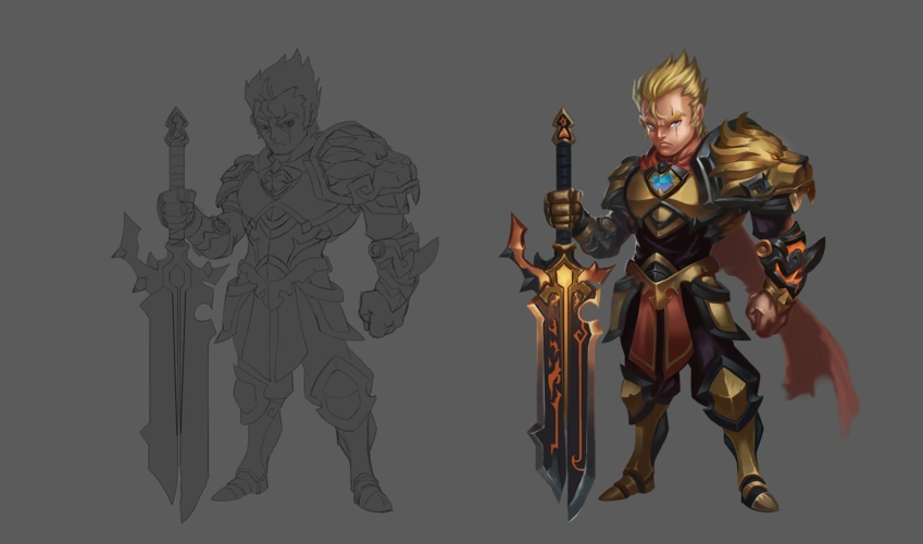 战士|插画|游戏原画|郑春鹏zcp - 原创作品 - 站酷 (zcool)