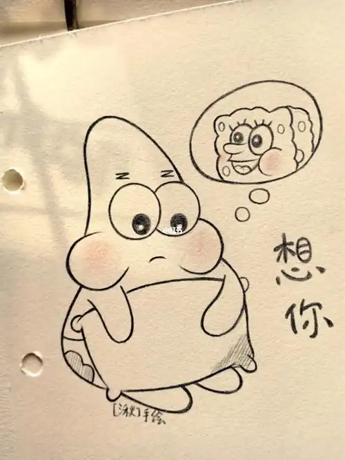 海绵宝宝简笔画教程