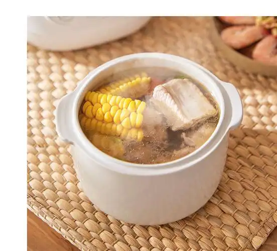 出口日本原款小电炖锅燕窝炖盅煲汤锅煮粥神器家用隔水炖盅mi珍珠白