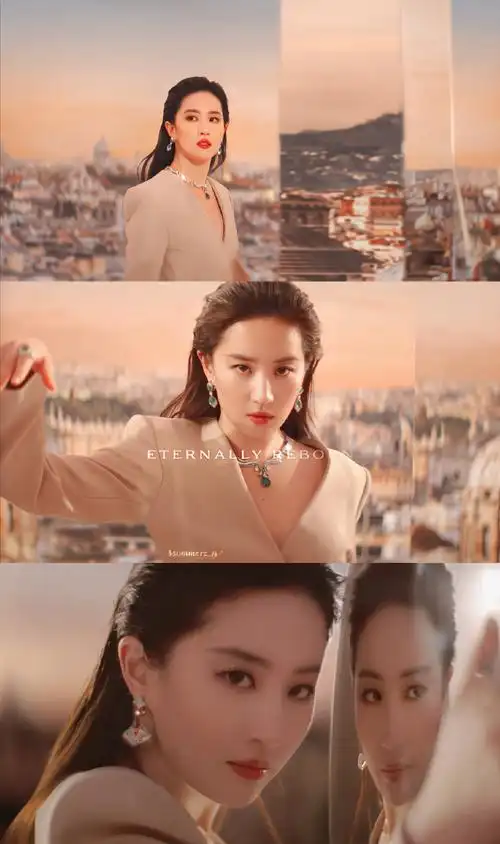 刘亦菲真空西装##刘亦菲深v西装