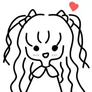 头像高清手绘的抖音上q版小女孩简笔画头像图片抖音最火简笔画小女孩