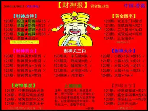 红财神- 马会资料四肖 猛虎报