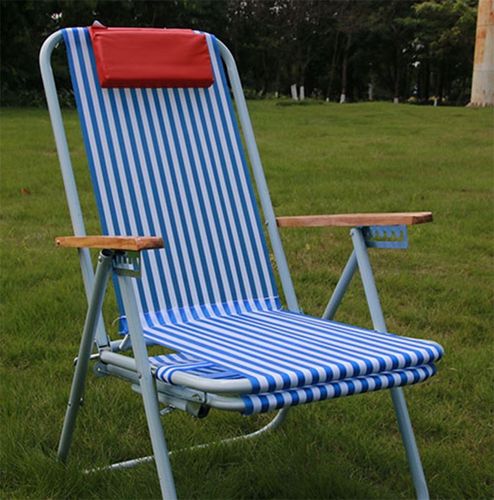 尼龙沙滩椅折叠椅躺椅睡椅午休折叠椅躺椅休闲椅靠椅睡椅子