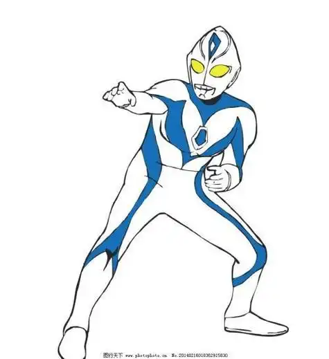 永远的奥特曼迪迦奥特曼简笔画