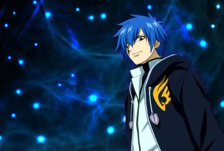 蓝色头发的动漫美男!