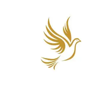 鸟翅膀鸽子 logo 模板矢量图照片