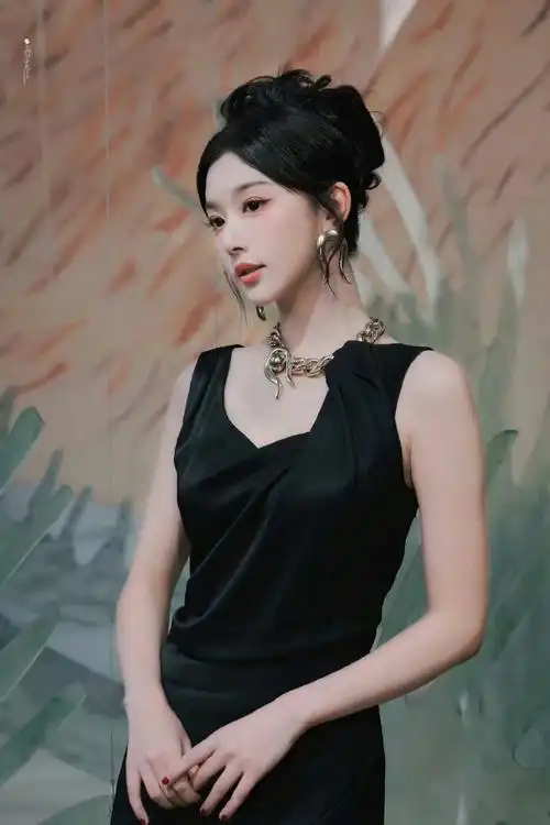 #孔雪儿优雅黑玫瑰##孔雪儿巴黎看秀造型#