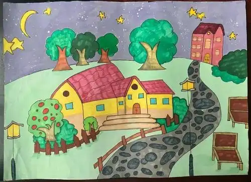 我心目中的新农村人居环境我眼中的家乡变化主题绘画获奖作品展播三