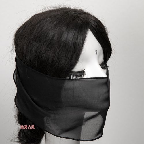 挽秀古风大侠刺客夜行男防晒酷帅多色雪纺飘逸防晒黑衣人蒙面面巾