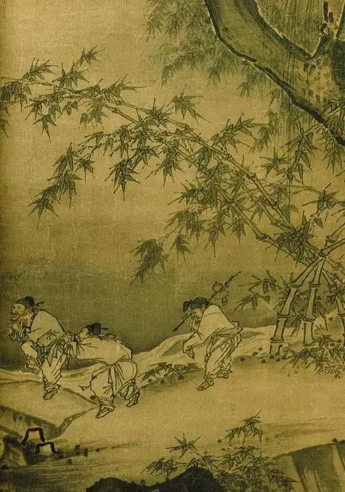 南宋马远《踏歌图》欣赏