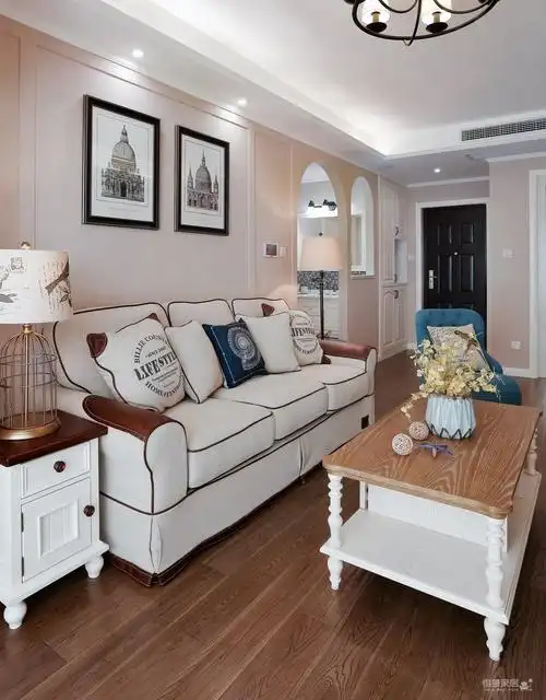 【祥生柏景湾学府】88平两居室简约美式风装修效果图_得意家居装修