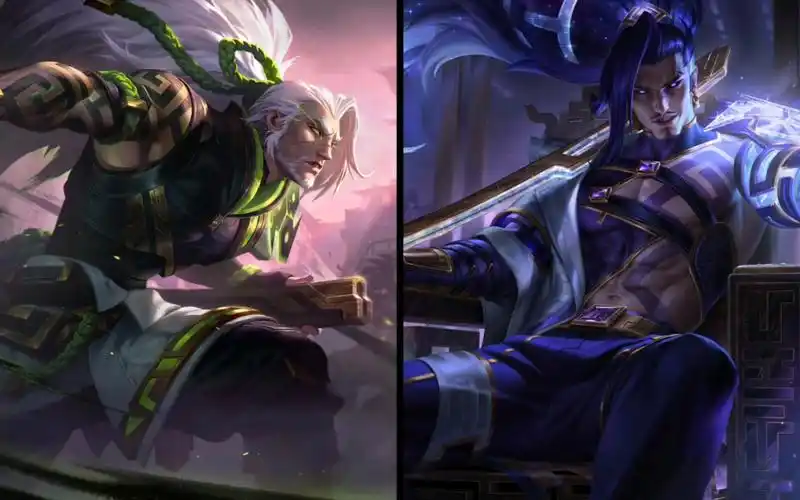 墨之影武者亚索与至臻墨之影武者亚索皮肤效果对比