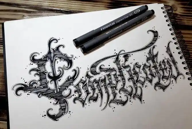 奇卡诺花体字转换器,西海岸风格纹身和奇卡诺图2