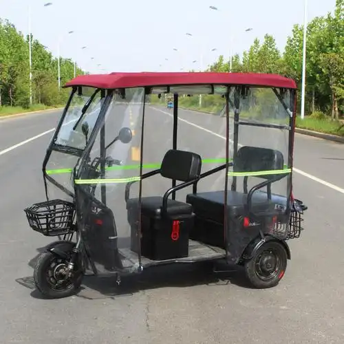 电动三轮车车棚全封闭雨棚小巴士电动车遮阳篷老年三轮车车蓬透明