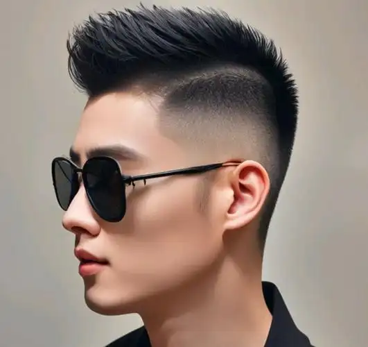 2024尝试时尚男士发型的不二选择圆寸头飞机头分头发型