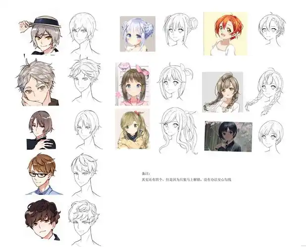 作业:从零开始学动漫之动漫人物头发的画法与训练技巧 - rh07834血铯