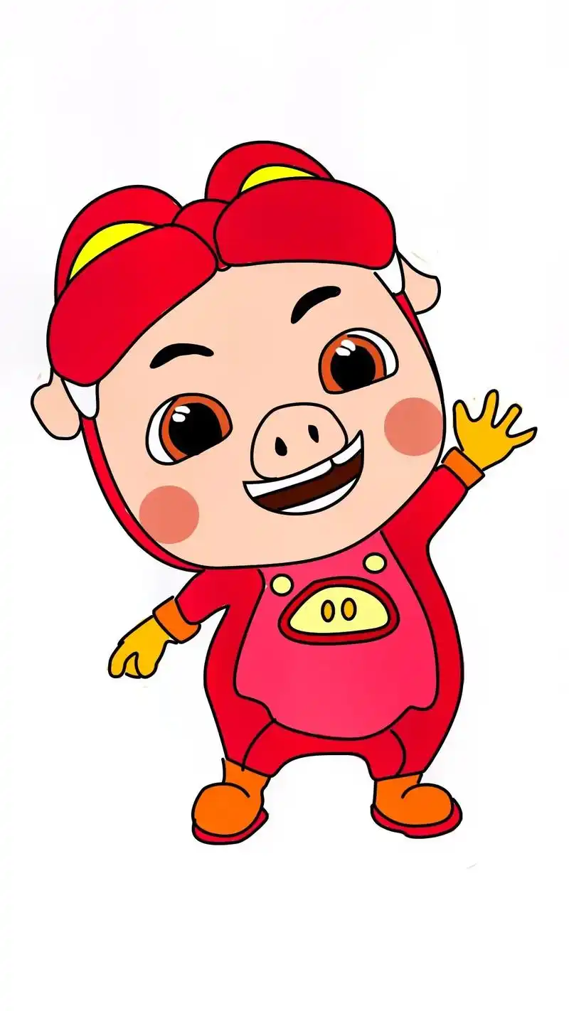 教你怎么画猪猪侠简笔画.#猪猪侠#简笔画 #一起学画画 #卡 - 抖音