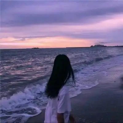 方枝2月微信女生海边背影图片好看的头像图片大全