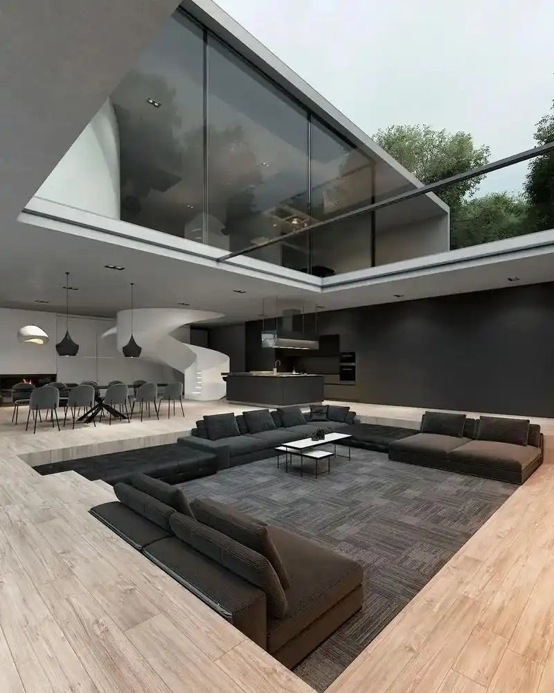 极简素雅现代风别墅.这才豪宅设计该有的样子#别墅设计 #室内 - 抖音