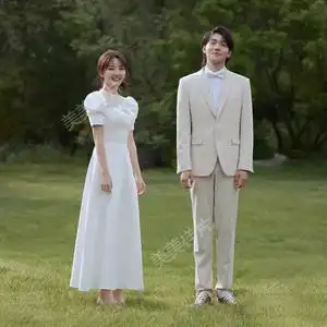 2021新主题影楼展会情侣婚纱照放大样片草地森系新潮旅拍1345