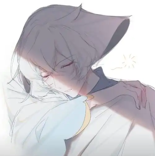 光遇平菇和白鸟光遇光遇白鸟光遇平菇头像可爱光遇动漫头像#平菇光遇