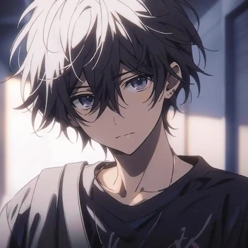 快来试试这组头像#动漫男头 #优质头像  #白毛 #男生头像 - 抖音