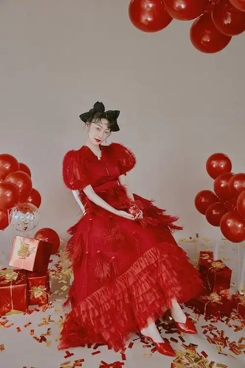 amy艾米倩的婚纱摄影作品《红色系》