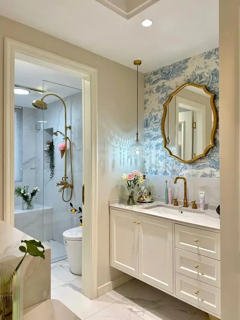 清爽又有点浪漫的小浴室06实拍不是网图～#图文伙伴计划  h - 抖音