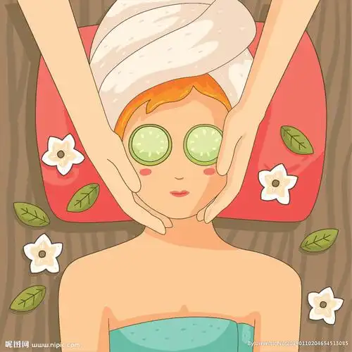 键 词:美容 舒缓身心 休闲活动 卡通人物形象 矢量图素材