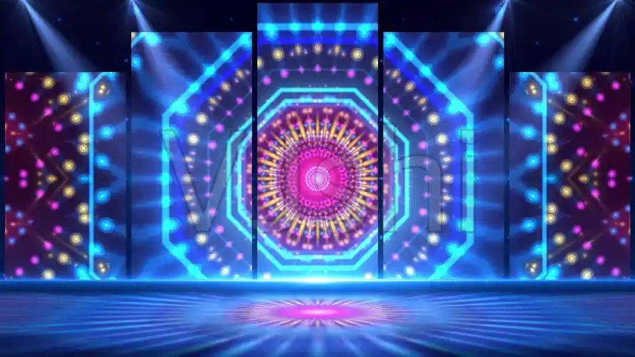 真心无边迪曲动感大屏幕背景酷炫舞台_1920x1080_高清视频素材下载