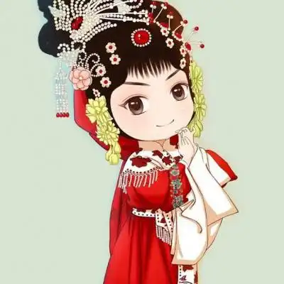京剧头像女动漫国粹京剧旦角卡通人物头像图片