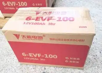 天能6-evf-100动力电池12v100ah 观光车电动车洗地机托盘车电瓶