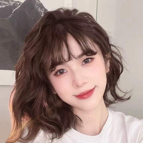 假发女短发2021年时尚新款卷发仿真真发发型全头头套羊毛卷假发套