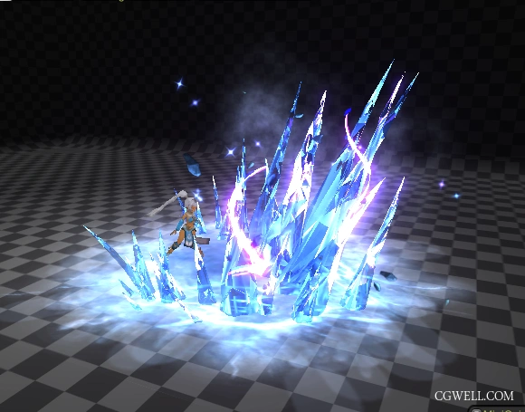 炎炎夏日 送给大家一个冰凉的特效 寒冰刺!