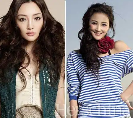 李小璐pk张歆艺百变发型甜美