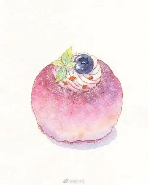 彩铅美食绘画作品,画师南山绘