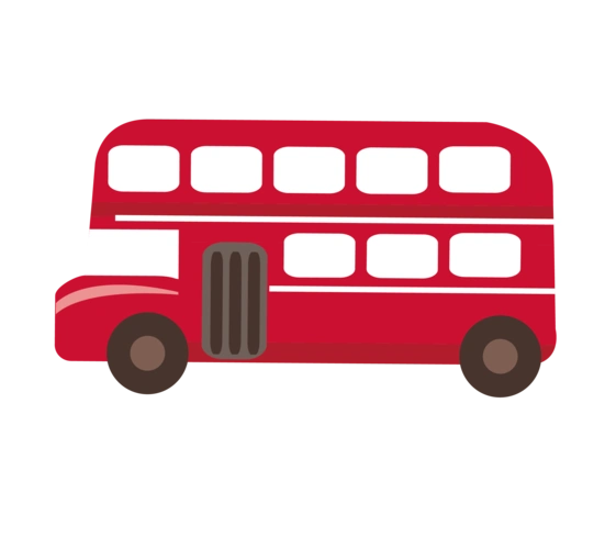 公共汽车【高清卡通手绘png素材】-90设计
