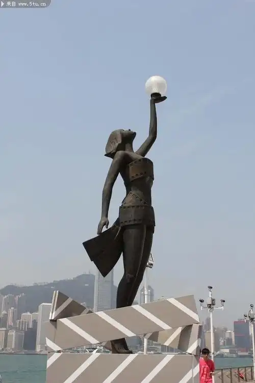 香港星光大道铜像图片女性雕塑摄影