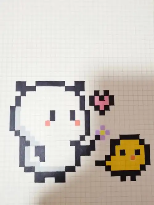 像素画临摹42野萌君