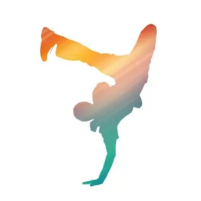 素材街舞舞蹈舞蹈hiphop街舞元素嘻哈风格创意艺术字潮连年轻人玩说唱