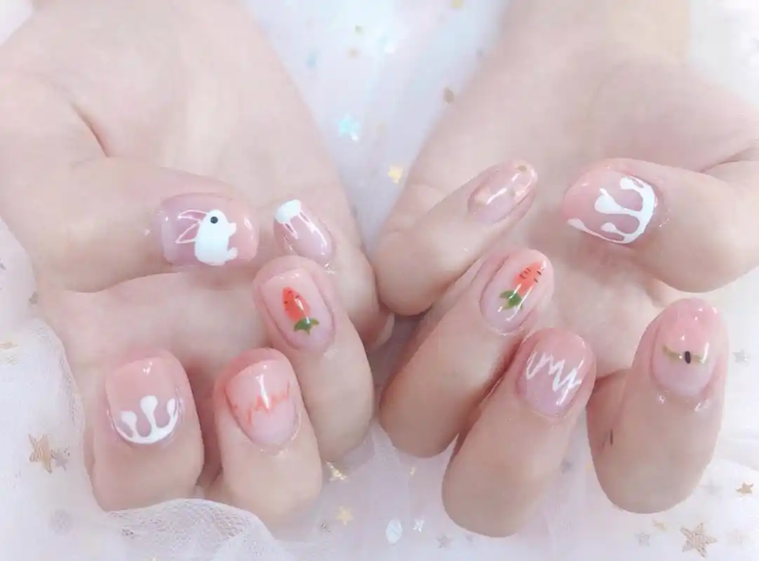 原创适合短甲女生的夏日美甲合集指甲的长度不影响爱美的心