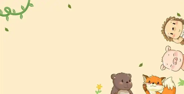 可爱通话背景展板夏季游泳蓝色卡通海报背景素材家长会复学卡通绘画