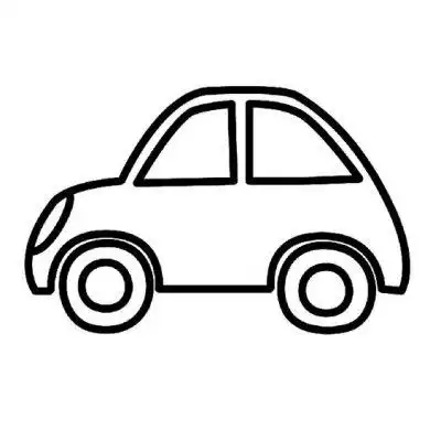 简单的汽车黑白色简笔画图片大全