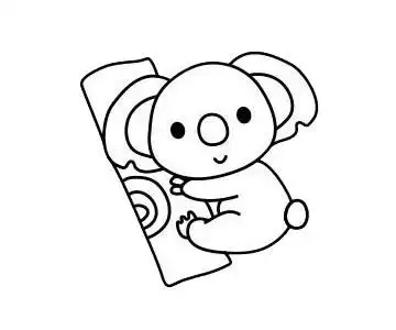 考拉简笔画简单画法考拉简笔画步骤图解教程