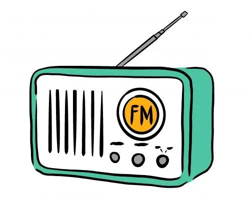 radio station branding - initial illustration